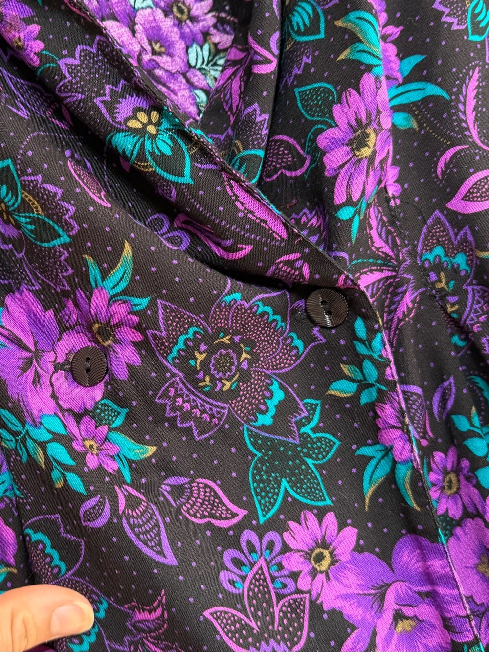 Vintage 80’s Fashion Gallery Floral Statement Skirt Set - Picture 6 of 16